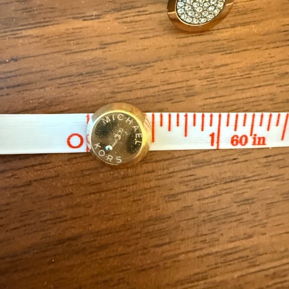 Michael Kors Earrings Pave Diamond and Gold design - Picture 3 of 5